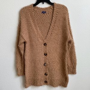 EUC Splendid Soft Plush Oversized Cardigan Camel- Size XS